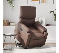 vidaXL Fauteuil inclinable - Marron similicuir