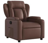vidaXL Fauteuil inclinable Marron Similicuir