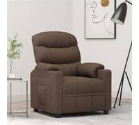 vidaXL Fauteuil inclinable Marron Tissu 348074 Marron G