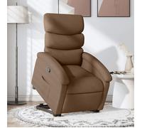 vidaXL Fauteuil inclinable Marron Tissu, chaise inclinable, fauteuil inclinable pour personnes âgées, fauteuil releveur 3203982