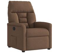 vidaXL Fauteuil inclinable Marron Tissu, Fauteuil, Fauteuil inclinable TV, Poussette, Fauteuil inclinable pour Personnes âgées, Fauteuil canapé