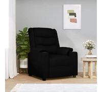 vidaXL Fauteuil inclinable Noir Similicuir