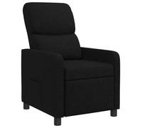 vidaXL Fauteuil inclinable Noir Tissu