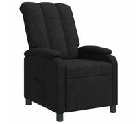 vidaXL Fauteuil inclinable Noir Tissu