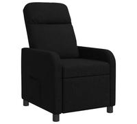 vidaXL Fauteuil inclinable Noir Tissu