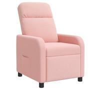 vidaXL Fauteuil inclinable Rose Bouclé
