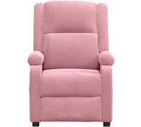 vidaXL Fauteuil inclinable Rose Velours