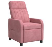vidaXL Fauteuil inclinable Rose Velours (V)