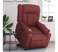 vidaXL Fauteuil Inclinable - Rouge Bordeaux Similicuir