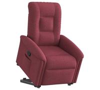 vidaXL Fauteuil inclinable Rouge Bordeaux Tissu
