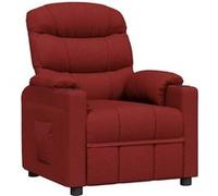 vidaXL Fauteuil inclinable Rouge bordeaux Tissu Rouge G