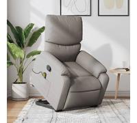 vidaXL Fauteuil inclinable Taupe