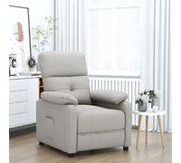 VIDAXL Fauteuil inclinable taupe