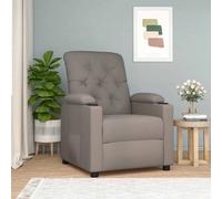 vidaXL Fauteuil inclinable Taupe Tissu