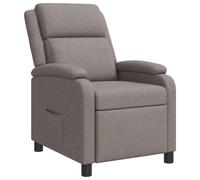 vidaXL Fauteuil inclinable Taupe Tissu