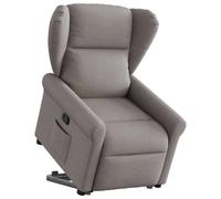 VIDAXL Fauteuil inclinable - Taupe Tissu
