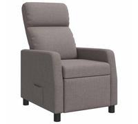 vidaXL Fauteuil inclinable en tissu Taupe