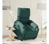 vidaXL Fauteuil inclinable - Vert foncé