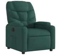 vidaXL Fauteuil inclinable Vert foncé Tissu
