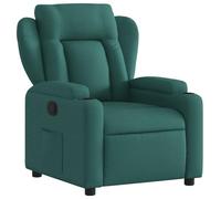 vidaXL Fauteuil inclinable Vert foncé Tissu