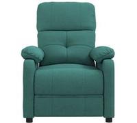 vidaXL Fauteuil inclinable Vert foncé Tissu