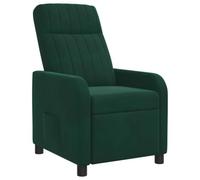 vidaXL Fauteuil inclinable Vert foncé Velours (V)