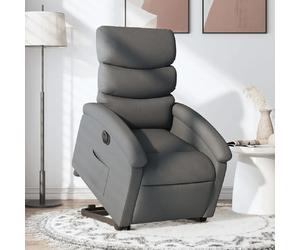 VidaXL Fauteuil inclinaison élect. - Gris foncé