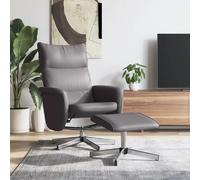 vidaXL Fauteuil Inclinaison Gris Similicuir
