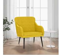 vidaXL Fauteuil 63x76x80 cm fluweel geel351441 Jaune G
