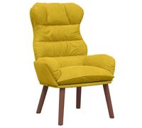 vidaXL Fauteuil Jaune 69 x 74 x 93 cm Velours | Une forme moderne et épurée qui s'intègre facilement dans n'importe quel décor,