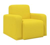 vidaXL Fauteuil Jaune Clair Tissu, Fauteuil Chic, Assise Moderne pour Salon et Chambre, Confort dans Un Tissu Douillet, Chaise relaxante