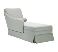 vidaXL Fauteuil Long - Gris clair
