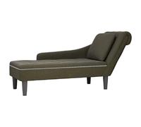 vidaXL Fauteuil long similicuir - Vert armée