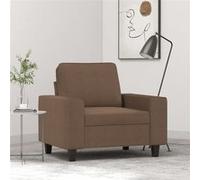 vidaXL Fauteuil Marron 60 cm Tissu