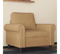 vidaXL Fauteuil Marron 60 cm Velours Marron G