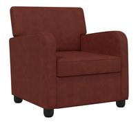 vidaXL Fauteuil Marron Antique Brillant Simili Cuir
