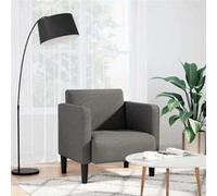 vidaXL Canapé-chaise 54 cm avec accoudoirs en velours côtelé gris clair