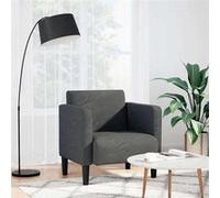 vidaXL Canapé-chaise 54 cm en velours côtelé gris foncé avec accoudoirs