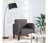vidaXL Fauteuil met armleuningen cm similicuir gris Gris G