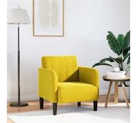 Fauteuil met armleuningen cm velours jaune