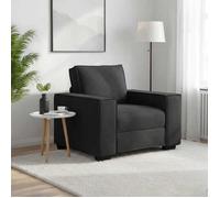 vidaXL Fauteuil 4105005 Velours 60 cm Noir