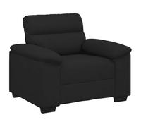 vidaXL Fauteuil Noir 100x81x84 cm Tissu, Fauteuil canapé Simple, Fauteuil d'appoint, Fauteuil de Relaxation, Fauteuil de Salon, Fauteuil TV, canapé Une Place