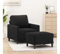 VidaXL Fauteuil - Noir
