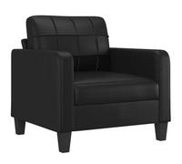 vidaXL Fauteuil Noir 60 cm Similicuir