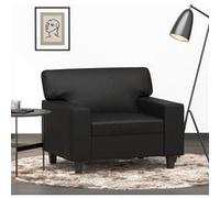 vidaXL Fauteuil Noir 60 cm Similicuir
