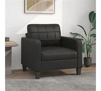 vidaXL Fauteuil Noir 60 cm Similicuir 359107