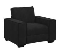 vidaXL Fauteuil 4105005 Velours 60 cm Noir