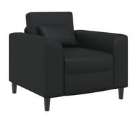 vidaXL Fauteuil Noir Simili cuir 42042473