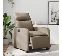 vidaXL Fauteuil inclinable électrique, similicuir, dossier & repose-pied réglables, Cappuccino