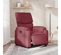 vidaXL Fauteuil réglable électrique tissu bordeaux Rouge G